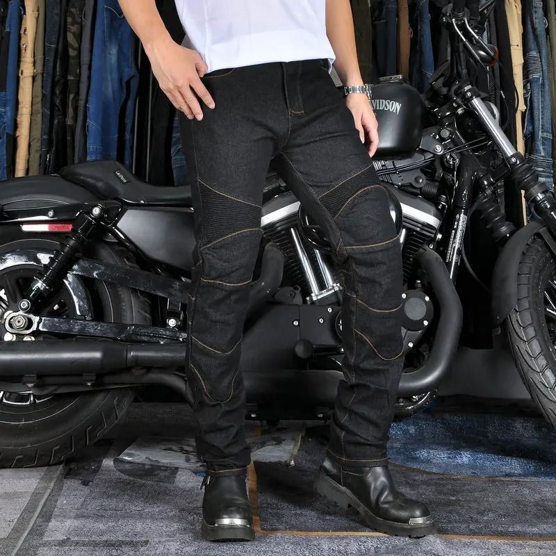 AllSeason Motorcycle Riding Jeans  AntiFall Protective Biker Pants 3
