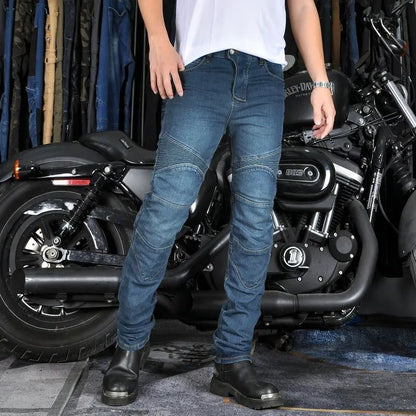AllSeason Motorcycle Riding Jeans  AntiFall Protective Biker Pants 4