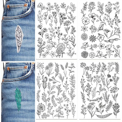 Water Soluble Embroidery Stabilizer Sheets  Stick And Stitch Wash Away Floral And Butterfly Designs 13