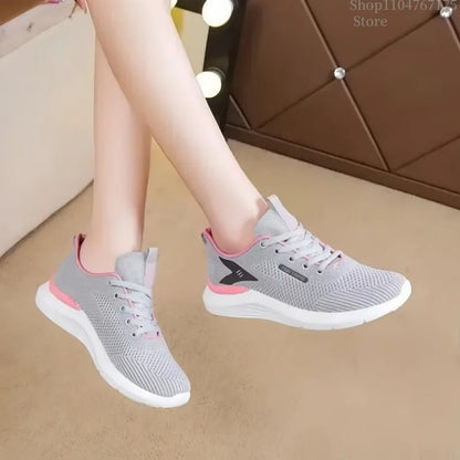Womens Soft Sole Breathable Sneakers  Lightweight AntiSlip Running And Walking Shoe 1