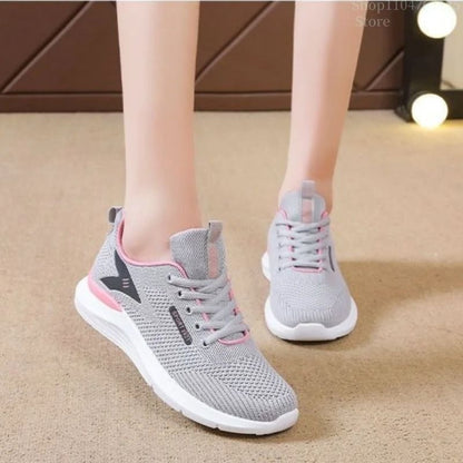 Womens Soft Sole Breathable Sneakers  Lightweight AntiSlip Running And Walking Shoe 2