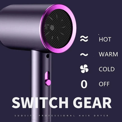Professional Ionic Hair Dryer  Lightweight Portable Blow Dryer With Heat Protection And Multiple Se 2