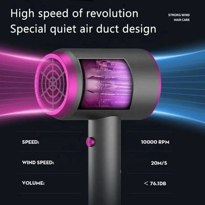 Professional Ionic Hair Dryer  Lightweight Portable Blow Dryer With Heat Protection And Multiple Se 4