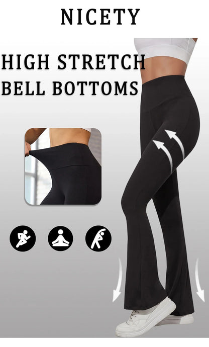 Womens High Waisted Flare Yoga Pants  Super Soft Bell Bottom Leggings With Tummy Control 5