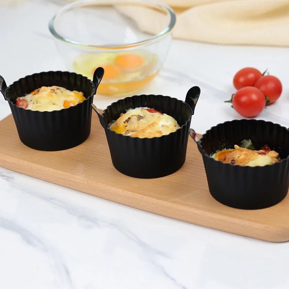 Silicone Egg Poacher And Baking Cup Set  NonStick Food Grade Silicone Cups For Air Fryer Oven And S 1