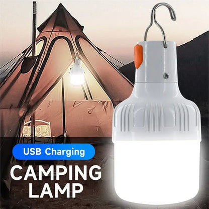 Portable USB Rechargeable LED Camping Lantern for Outdoor Use