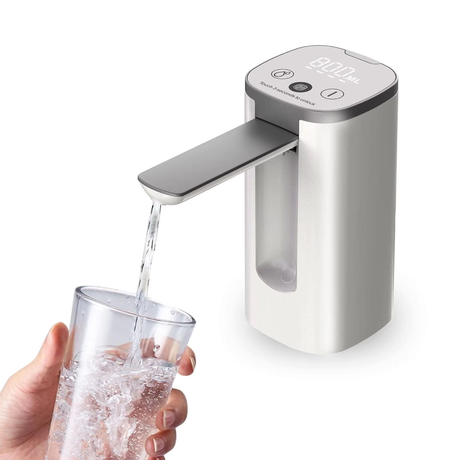 HydraFlow Universal Electric Water Bottle Dispenser – Foldable Automatic Pump