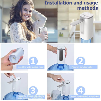HydraFlow Universal Electric Water Bottle Dispenser  Foldable Automatic Pump 2