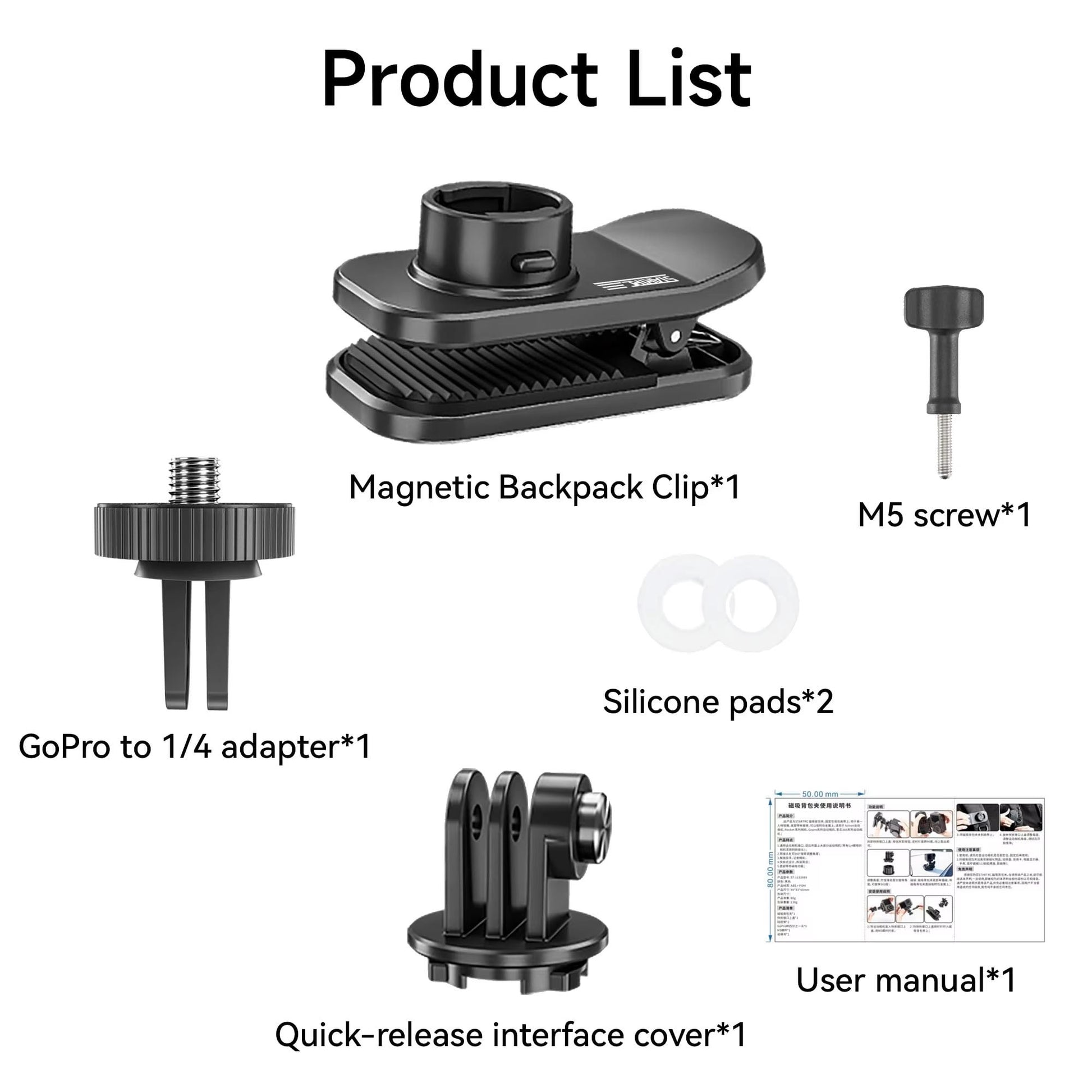 360 Pro Backpack Mount Clip For DJI Osmo Pocket 3 1