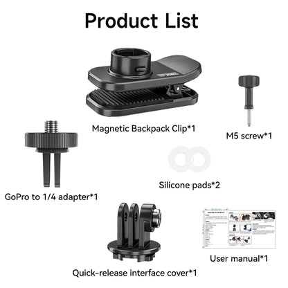 360 Pro Backpack Mount Clip For DJI Osmo Pocket 3 1