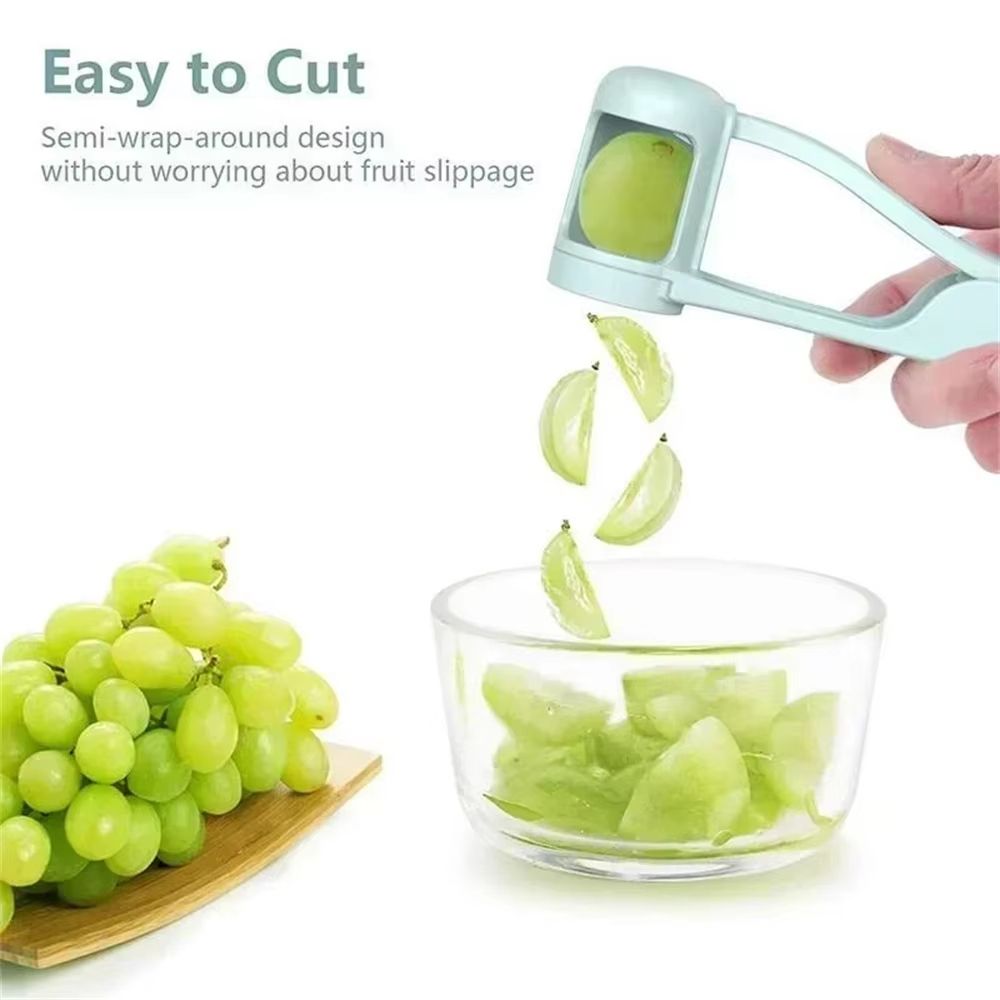 QuickSlice Fruit  Tomato Slicer  Small Kitchen Gadget For Grape Cherry Tomato  Baby Snacks 2