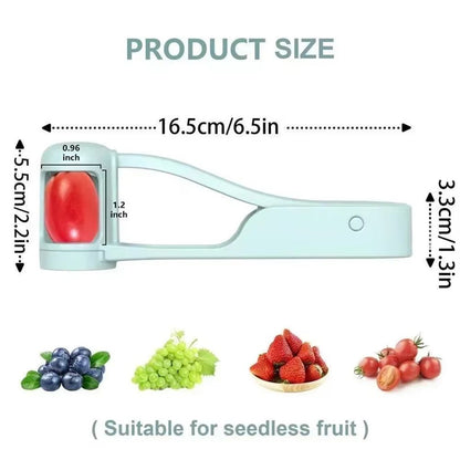 QuickSlice Fruit  Tomato Slicer  Small Kitchen Gadget For Grape Cherry Tomato  Baby Snacks 5