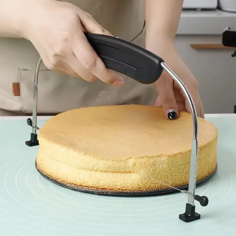 Precision Bake Adjustable Cake Leveler – Stainless Steel Wire Cake Slicer & Cutter