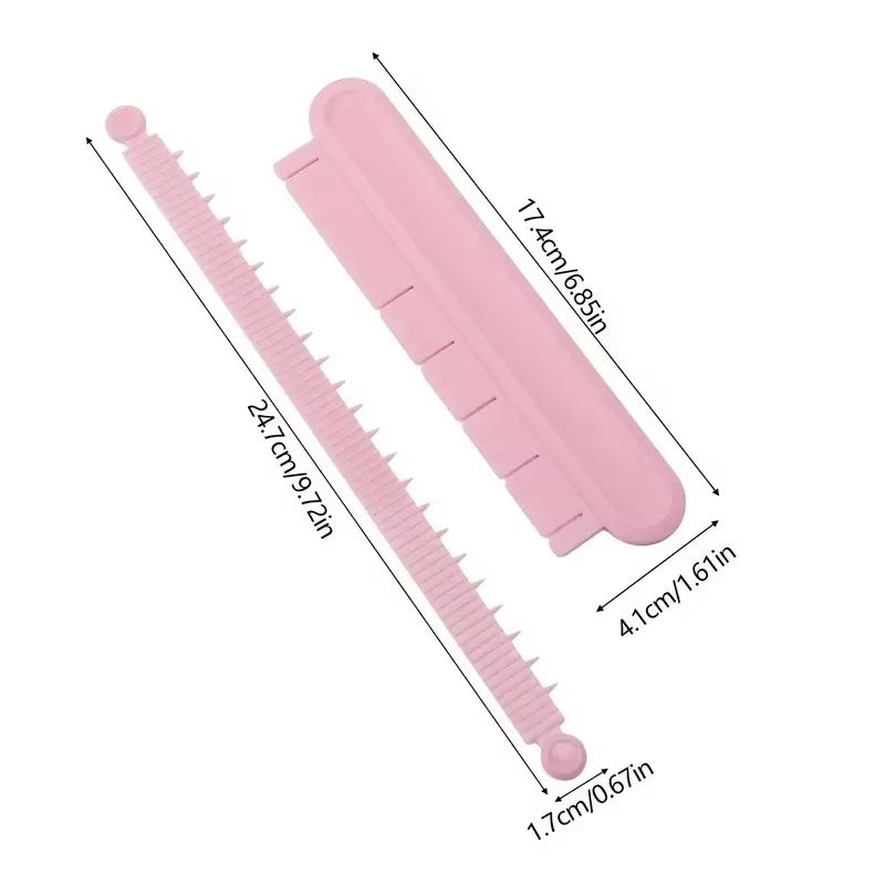 Precision Curved Cake Decorating Aid With Scale Ruler  Smart DIY Cream Skirt  Border Marker Tool 9