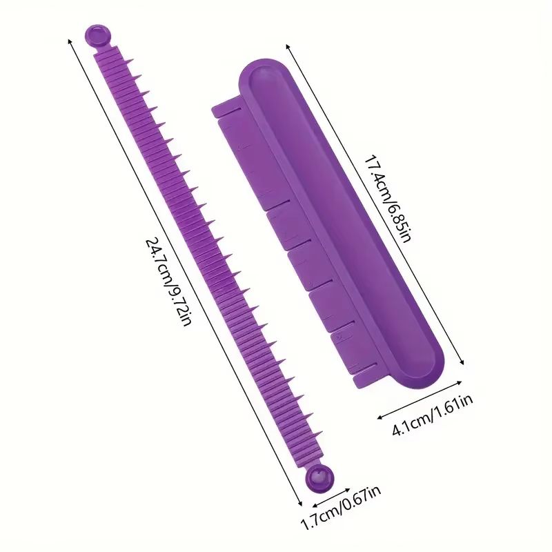 Precision Curved Cake Decorating Aid With Scale Ruler  Smart DIY Cream Skirt  Border Marker Tool 11