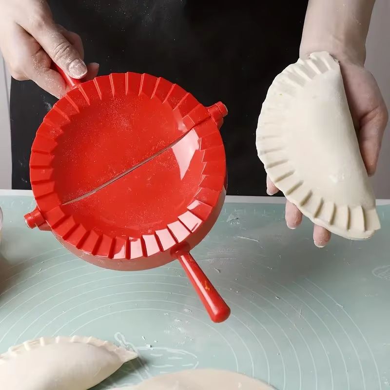 Precision Ergonomic-Handle Dumpling & Pastry Maker Mold – Multi-Color Kitchen Press Tool