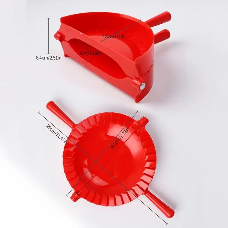 Precision ErgonomicHandle Dumpling  Pastry Maker Mold  MultiColor Kitchen Press Tool 9