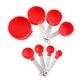Precision 8Piece Stainless Steel Measuring Cups  Spoons Set With Scale  Accurate Baking  Cooking To 11