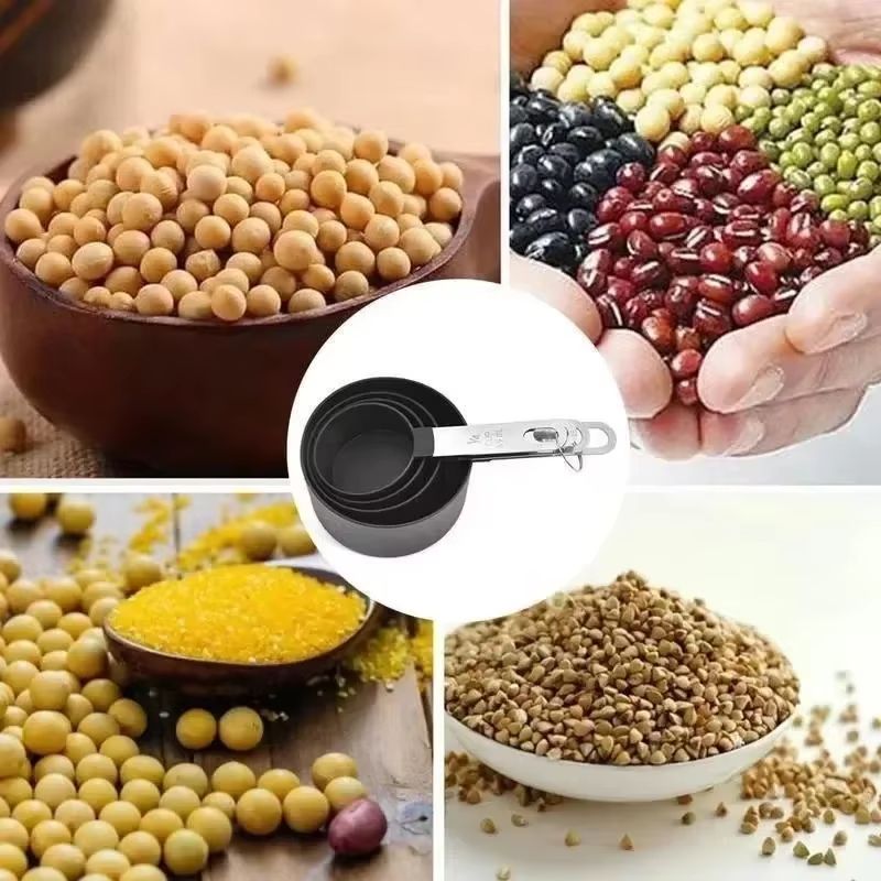 Precision 8Piece Stainless Steel Measuring Cups  Spoons Set With Scale  Accurate Baking  Cooking To 5