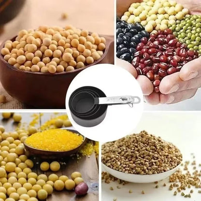 Precision 8Piece Stainless Steel Measuring Cups  Spoons Set With Scale  Accurate Baking  Cooking To 5