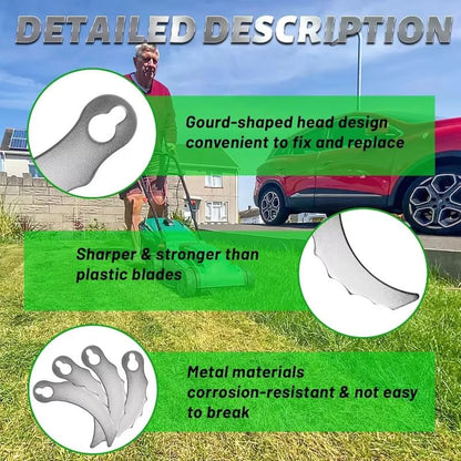 12Pack Metal Grass Trimmer Replacement Blades  Durable Cutter Heads For Weed Whacker  Brush Cutting 5