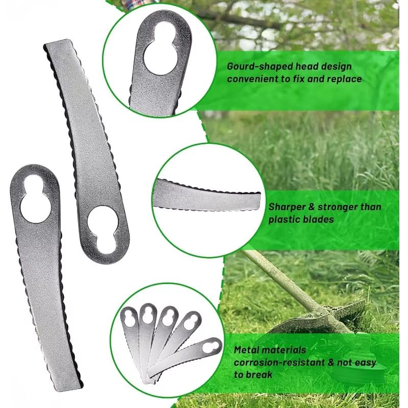 Durable Metal Blade For Brush Cutter  Edger  Universal Replacement Lawn MowerWeed Whacker Blade 2