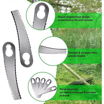 Durable Metal Blade For Brush Cutter  Edger  Universal Replacement Lawn MowerWeed Whacker Blade 2