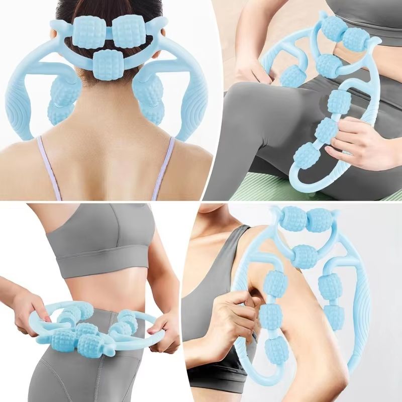 Premium DeepTissue Leg  Body Massage Roller With Handle  Cellulite  Lymphatic Support 2