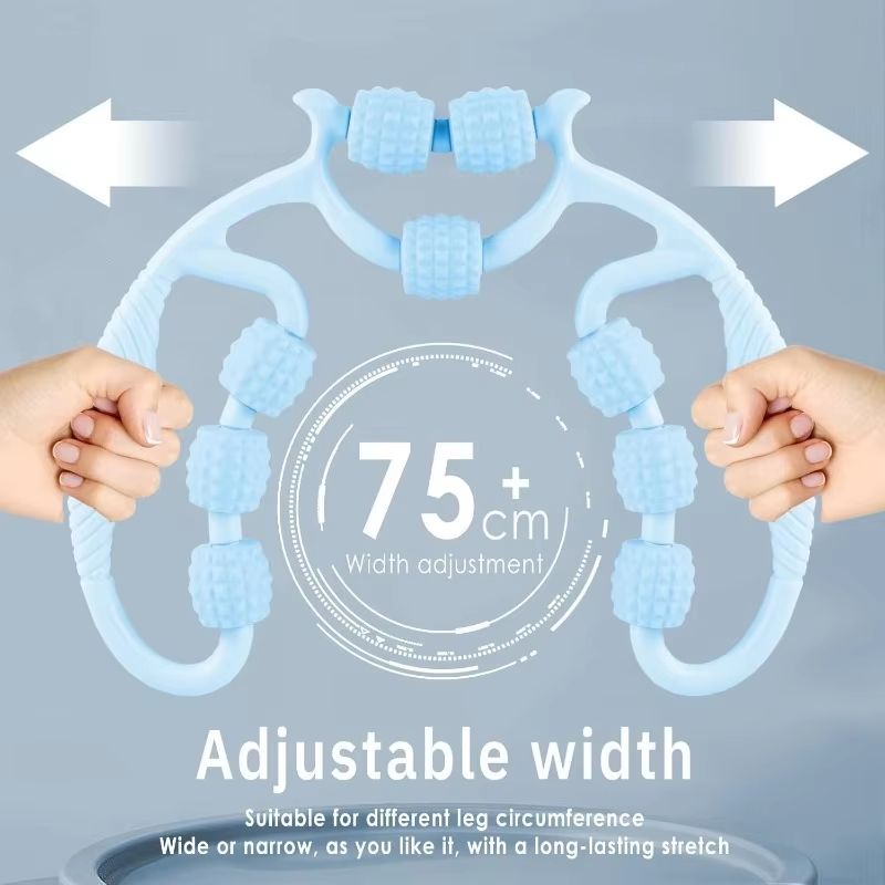 Premium DeepTissue Leg  Body Massage Roller With Handle  Cellulite  Lymphatic Support 4