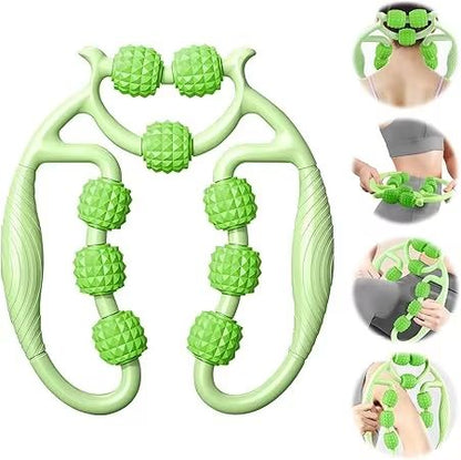 Premium DeepTissue Leg  Body Massage Roller With Handle  Cellulite  Lymphatic Support 10