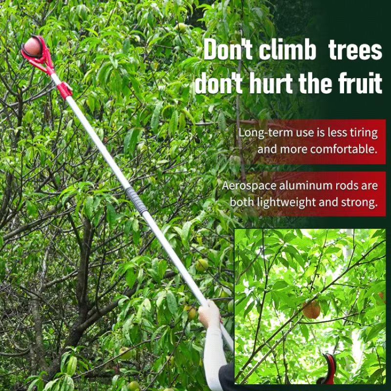 HarvestReach 1 M High Altitude 3Claw Retractable Fruit Picker  Portable Garden Tool For Apples  Pea 1