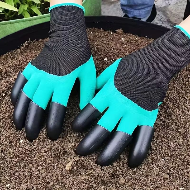 GardenPro 8Piece HandClaw Digging Gloves Set  Waterproof ABS Plastic Work Gloves For Planting Propa 1