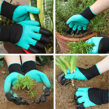 GardenPro 8Piece HandClaw Digging Gloves Set  Waterproof ABS Plastic Work Gloves For Planting Propa 4