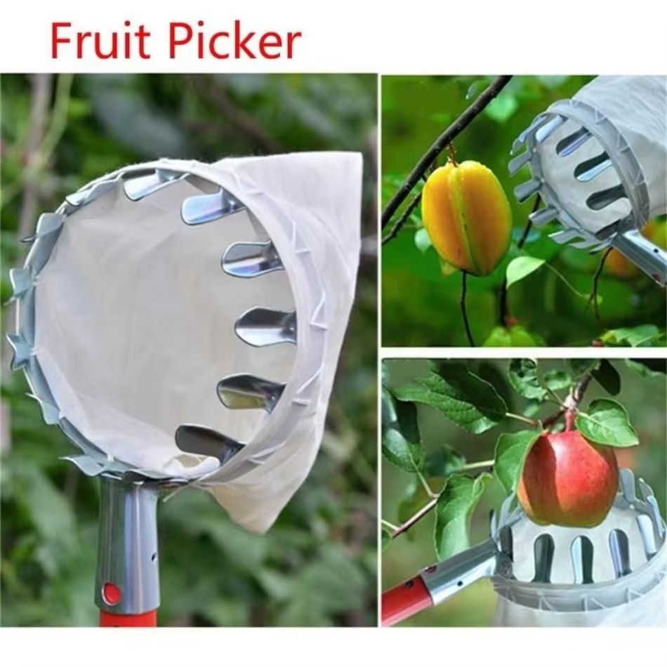 TreeReach Telescopic GalvanizedIron HighBranch Fruit Picker  MultiPurpose Garden  Farm Tool 4