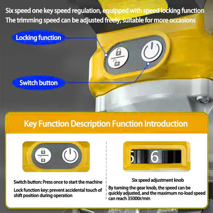 ProTrim Brushless Cordless Woodworking Trimmer  18V Compatible Milling  Engraving Slotting Machine 4