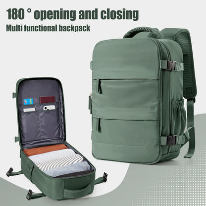 Compact Cabin Travel Backpack for Flights and Daily Commutes
