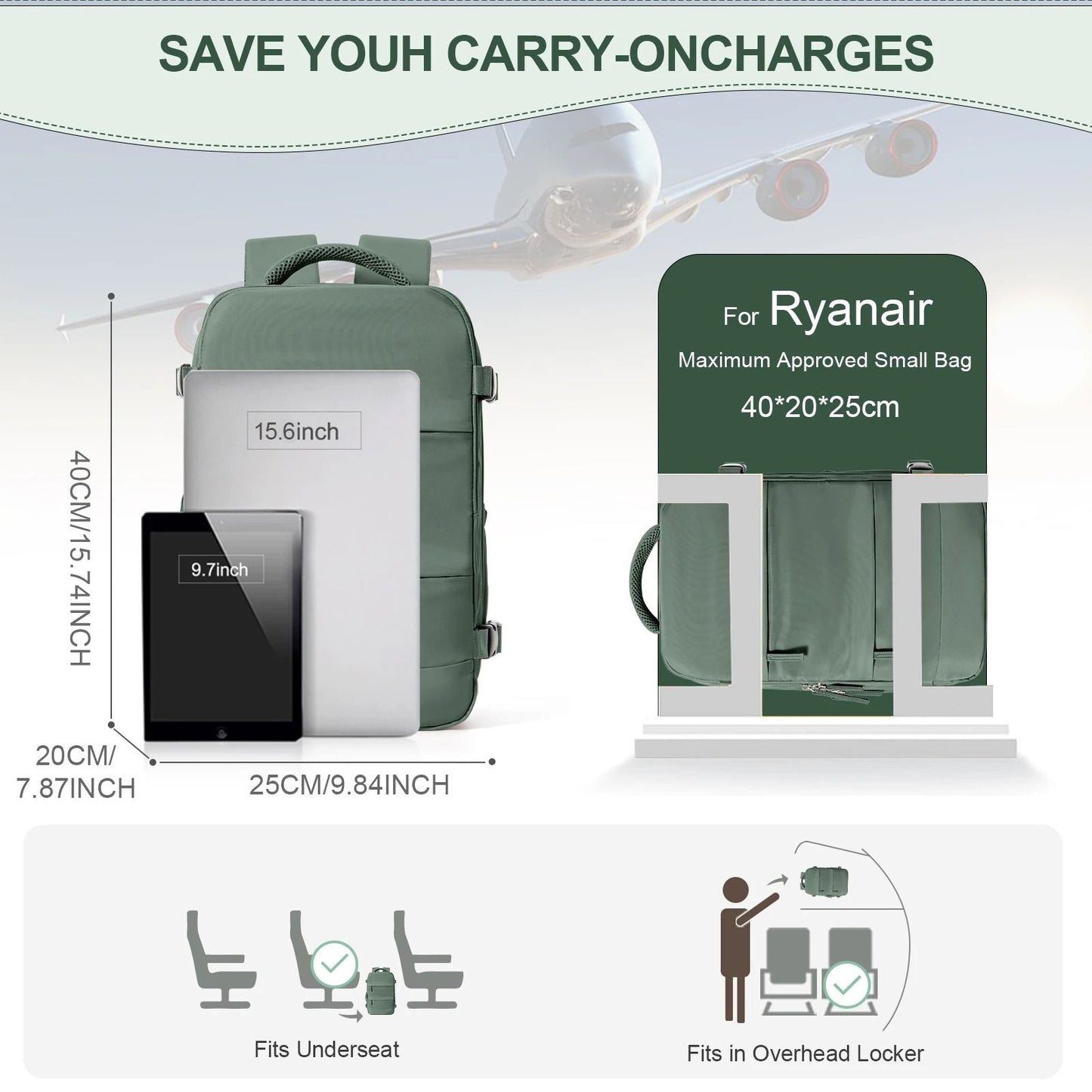 Compact Cabin Travel Backpack For Flights And Daily Commutes 2