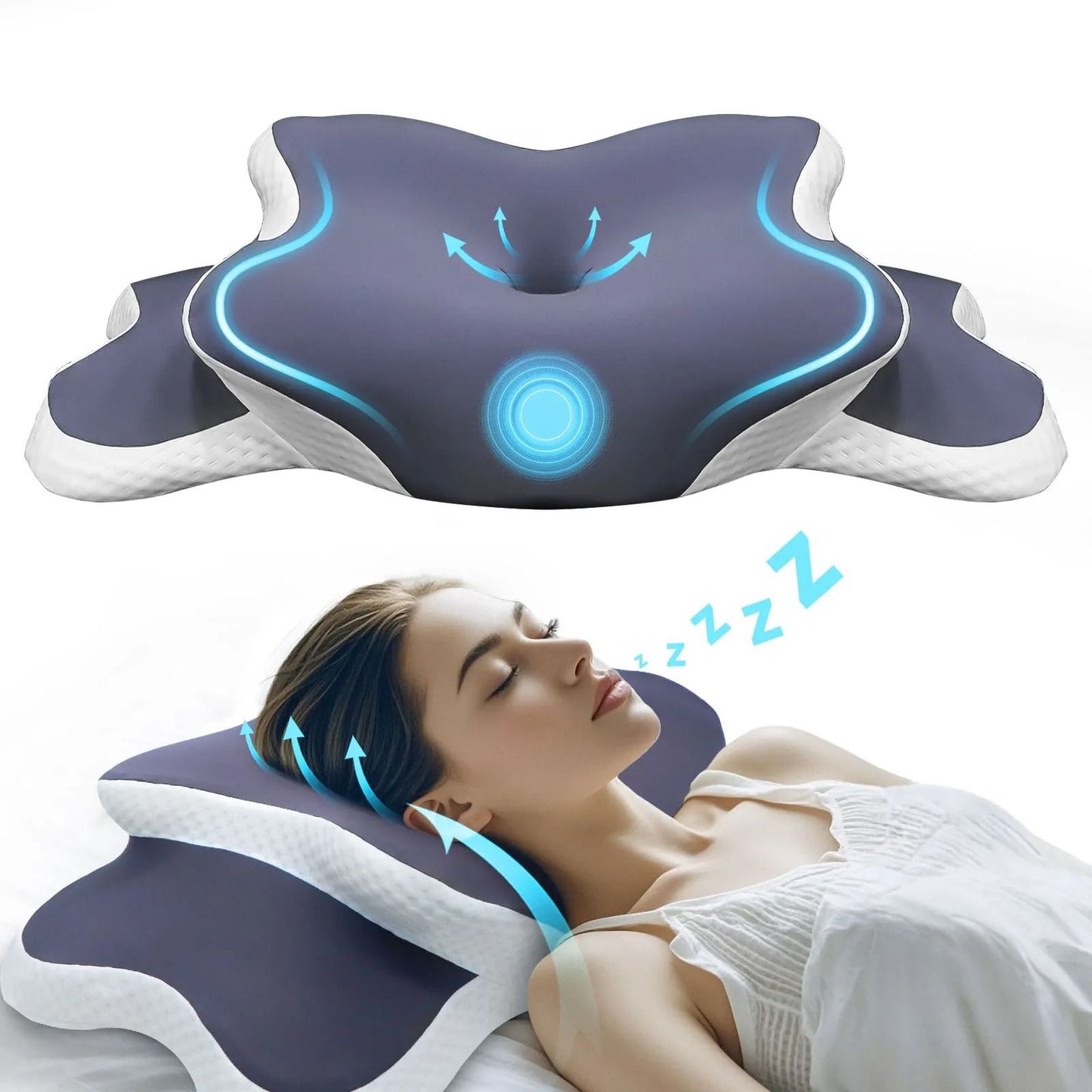 Ergonomic Memory Foam Cervical Pillow For Neck Pain Relief 1