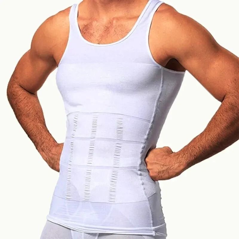 Mens Slimming Compression Vest Body Shaper Tank