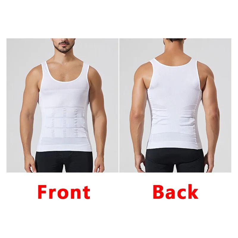 Mens Slimming Compression Vest Body Shaper Tank 2
