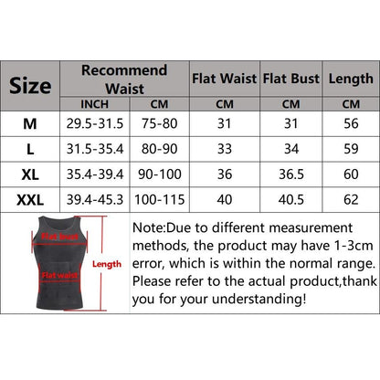 Mens Slimming Compression Vest Body Shaper Tank 5