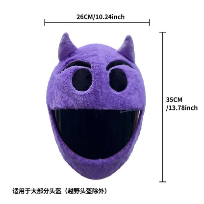 Funny Plush Motorcycle Helmet Cover 4