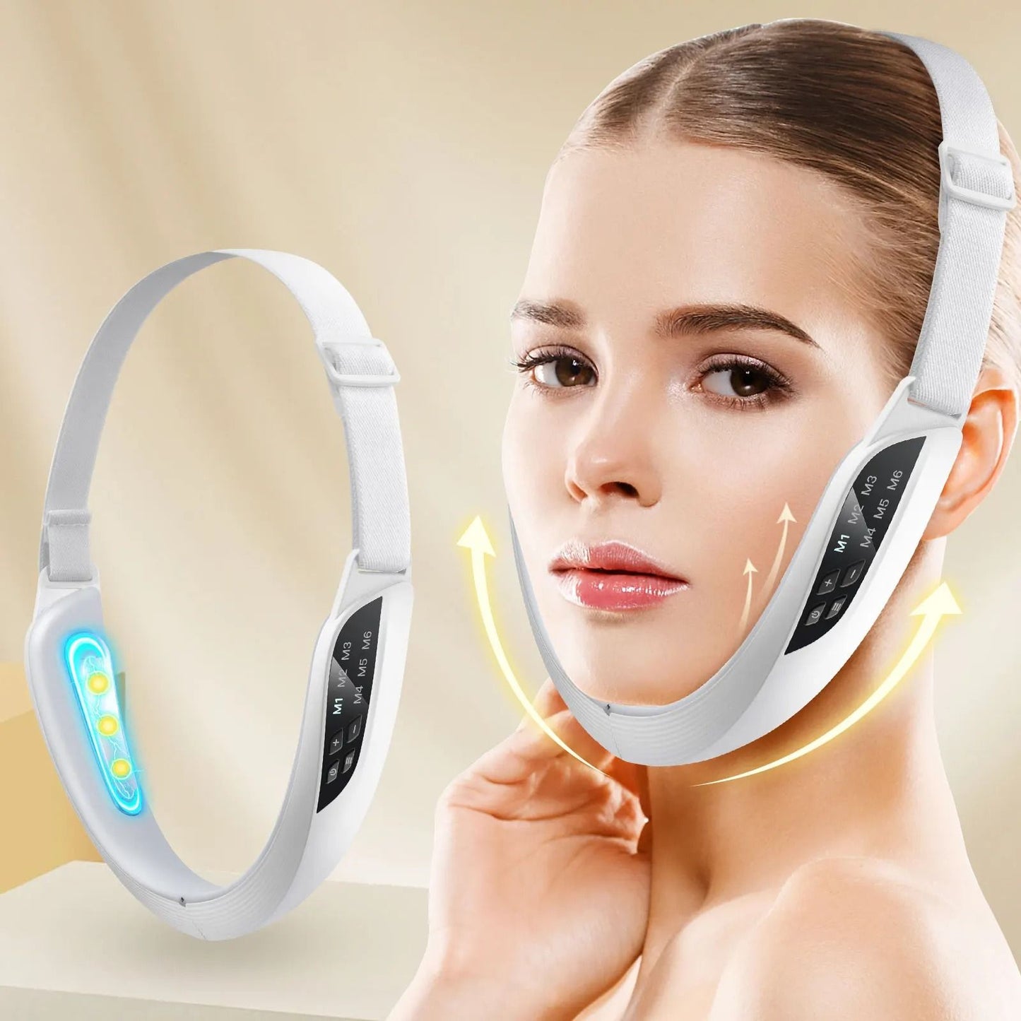 Electric V Face Lifting Beauty Device With EMS Microcurrent Massage 1