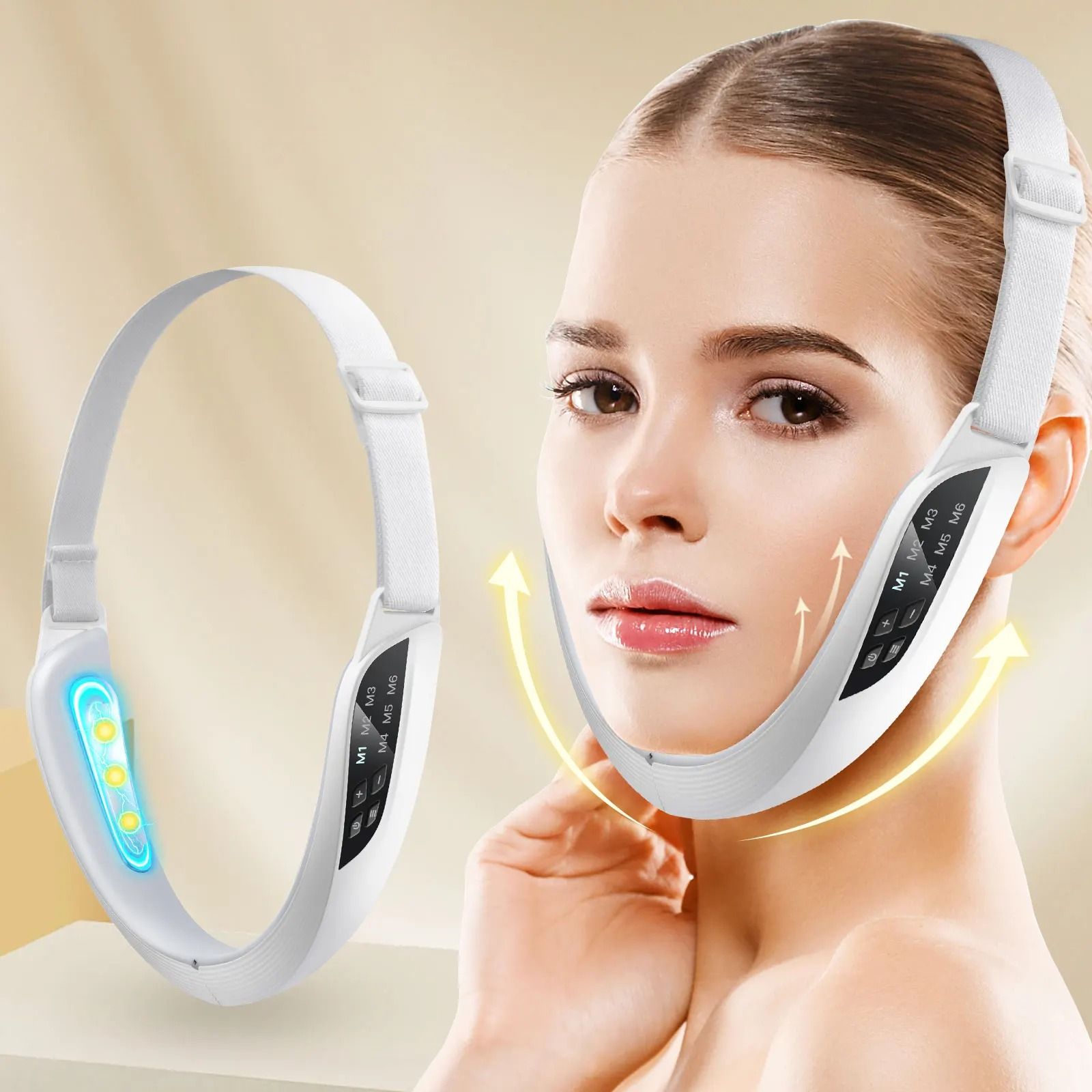 Electric V Face Lifting Beauty Device With EMS Microcurrent Massage 1