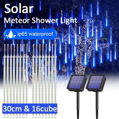 Solar Meteor Shower Rain Lights for Garden and Holiday Decoration