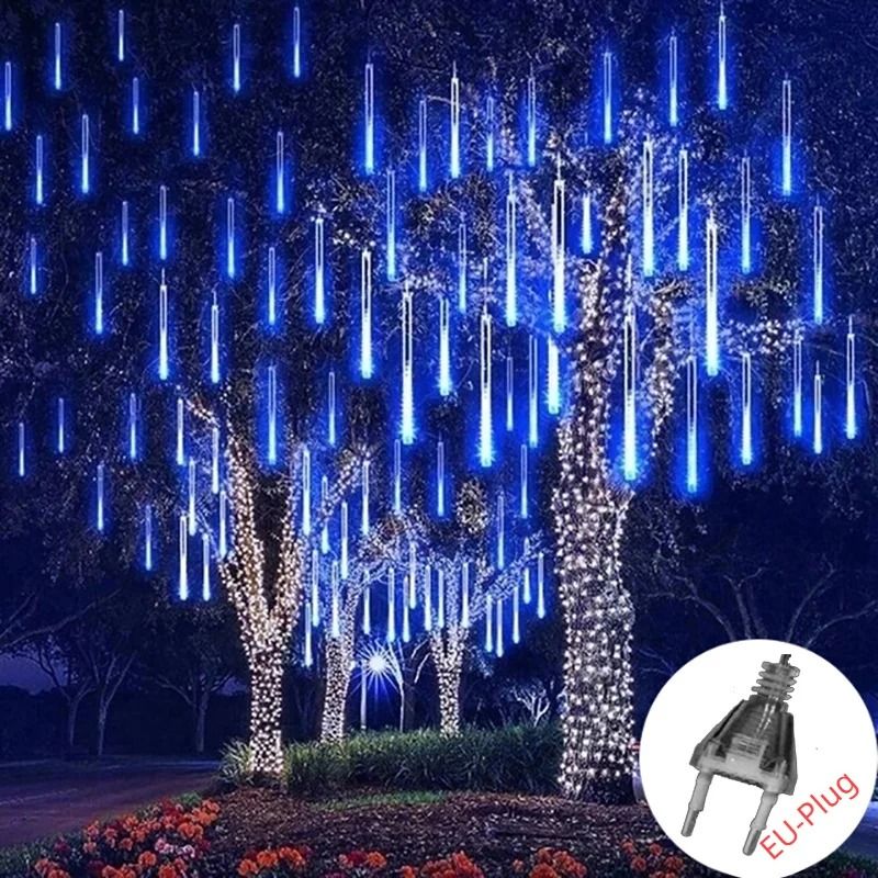 Solar Meteor Shower Rain Lights For Garden And Holiday Decoration 13