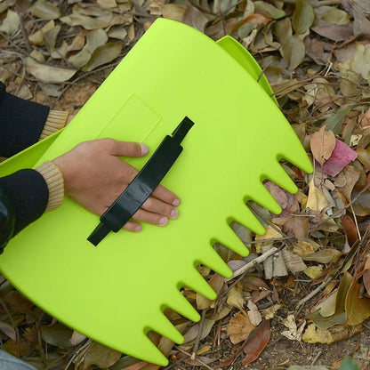 LeafSweep Outdoor Plastic Garden Rake  Durable Tool For Collecting Fallen Leaves  Yard Debris 2