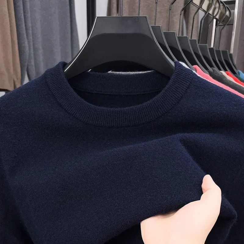 Mens Diamond Pattern Knit Sweater 2