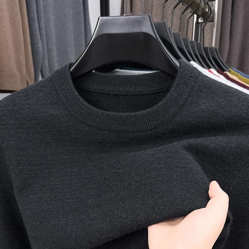 Mens Diamond Pattern Knit Sweater 5
