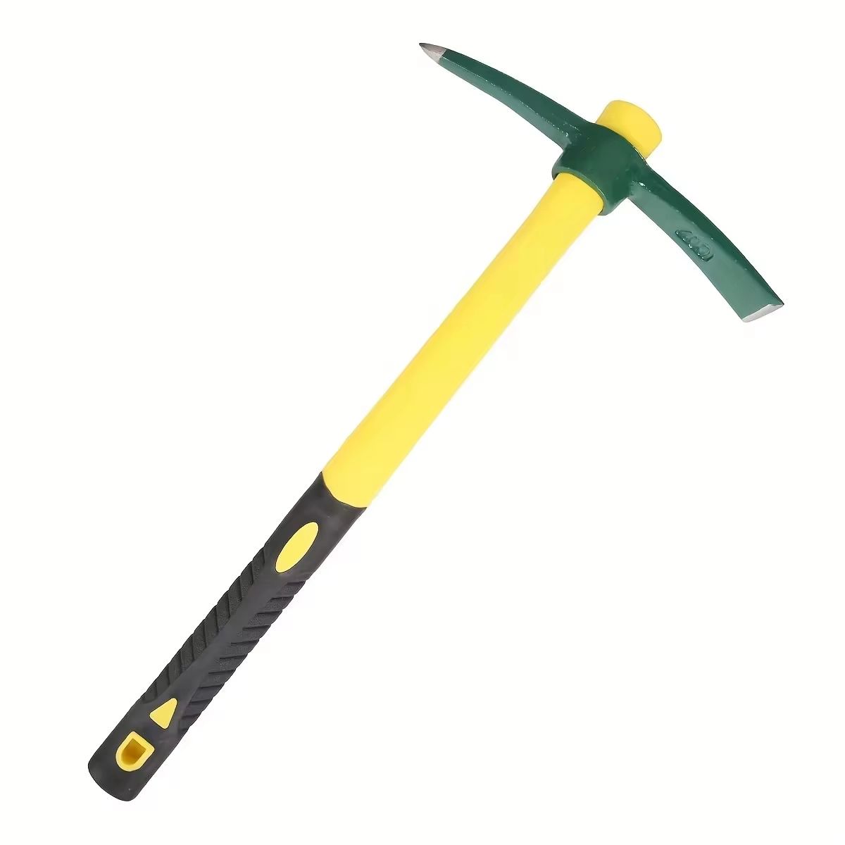 ForgeMaster Forged Weeding Garden Pick Axe With Fiberglass Handle  HeavyDuty Soil Loosening Tool Fo 3